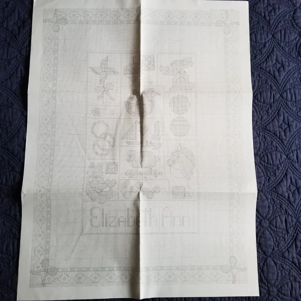 Cross Stitch Baby Dreamland Quilt Craft Kit Size 34”x 43